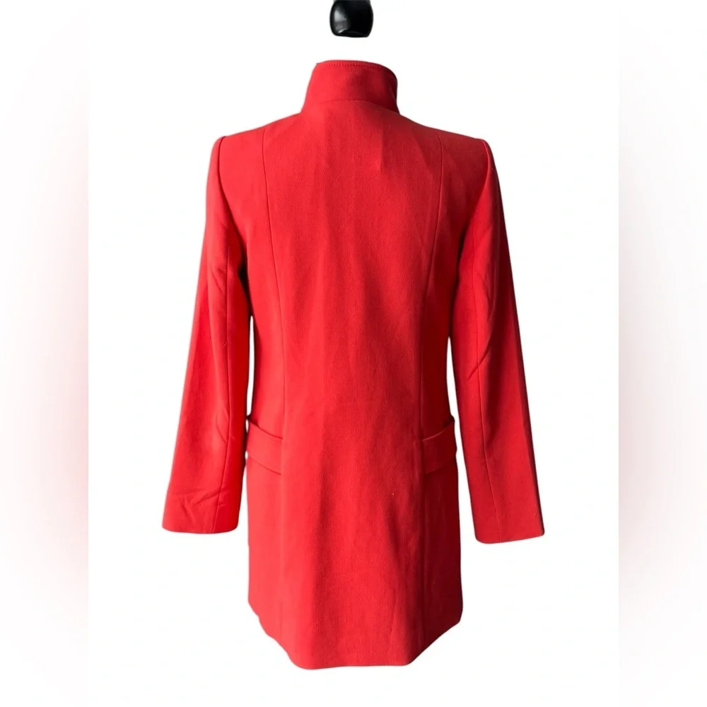 Forenza by limited bright orange red peacoat jacket  EUC - Picture 2 of 9